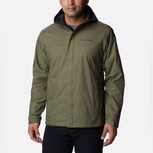Brand new - Men’s Stone Green Rain Jacket, Large